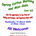 2025 02 24 Coffee Morning Mini Sale flier
