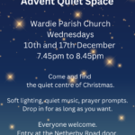 Advent Quiet Space Wardie Parish Church Wednesdays until Christmas 7.45pm to 8.45pm(1)